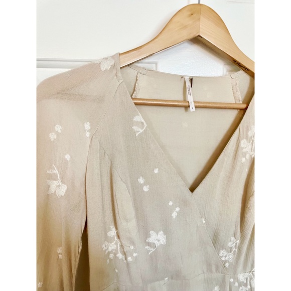 Free People Jasmine Embroidered Mini Dress in Cream 🤍 - Picture 6 of 7